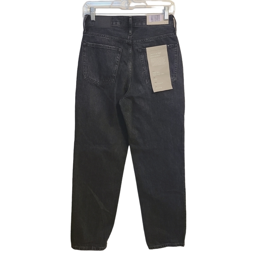 Everlane | Women's Black The 90s Way High Jeans (Size 25 Long) - Picture 15 of 16
